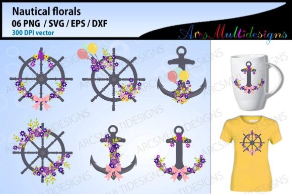 Download Nautical Floral Graphics - Graphic Collection