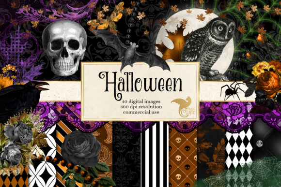 Download Halloween Digital Scrapbook Kit - Digital scrapbook Collection
