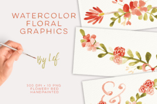 Download Floral Watercolor Wedding Clipart. Botanical and Flower Graphics Including Banners - Graphic Collection