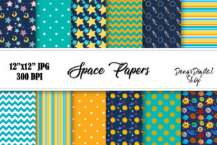 Download Space Digital Scrapbook Papers, Downlaod - Premium Bundle