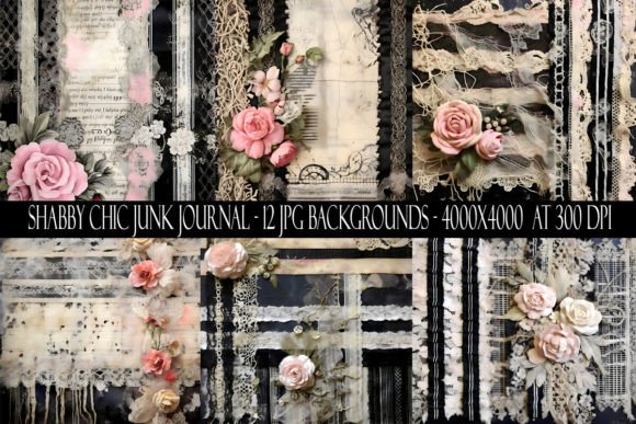 Download Shabby Chic Junk Journal Backgrounds - Shabby chic Collection