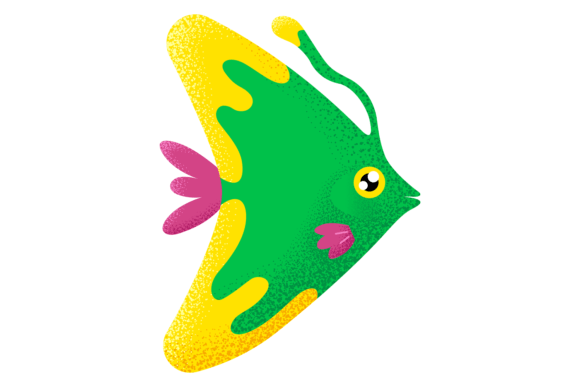 Download Colorful Angelfish Icon. Aquatic Pet. Ex - Aquatic Collection