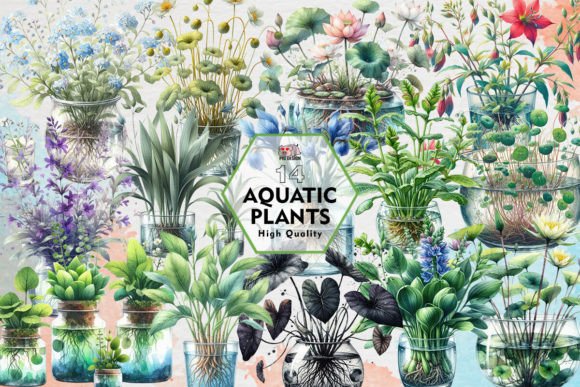 Download Aquatic Plants Clipart PNG Graphics - Graphic Collection