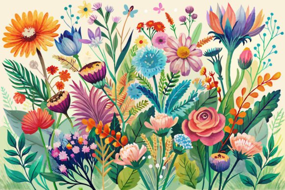 Download Boho Watercolor Wildflowers - Boho watercolor Collection