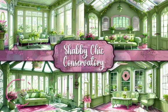 Download Shabby Chic Conservatory Background - Shabby chic Collection
