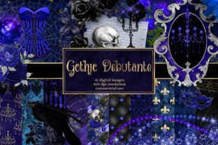 Download Gothic Debutante Digital Scrapbook Kit - Digital scrapbook Collection